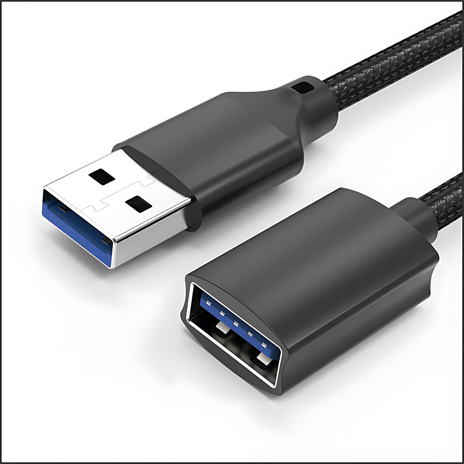 USB 3.0 extension cable male to female high-speed data transmission connection cable for computer, USB flash drive, mouse, keyboard, printer cable