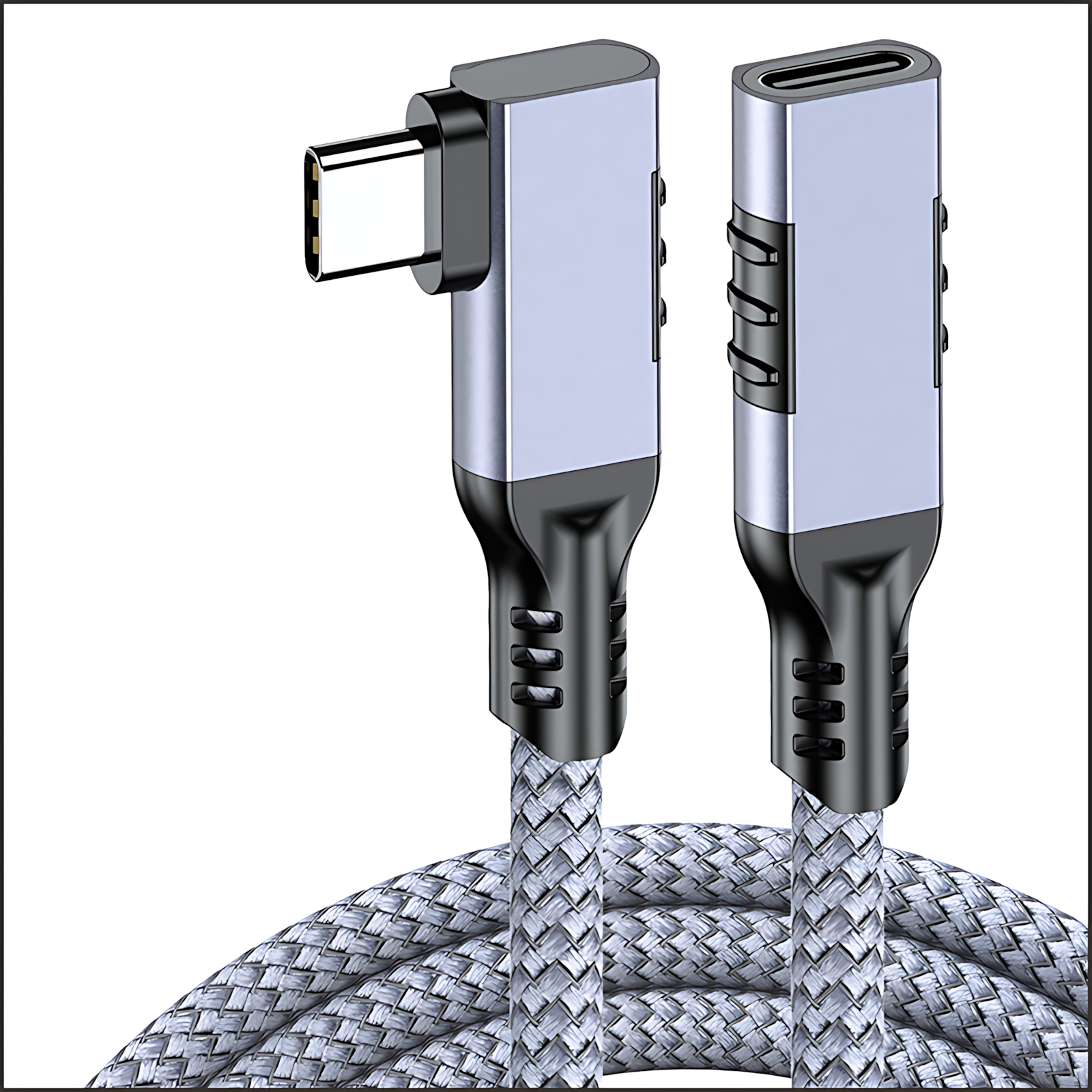 90-degree elbow type-C extension cable, male-female USB 3.2 data cable, 8K projection cable, 20G transmission cable, 240W fast charging cable