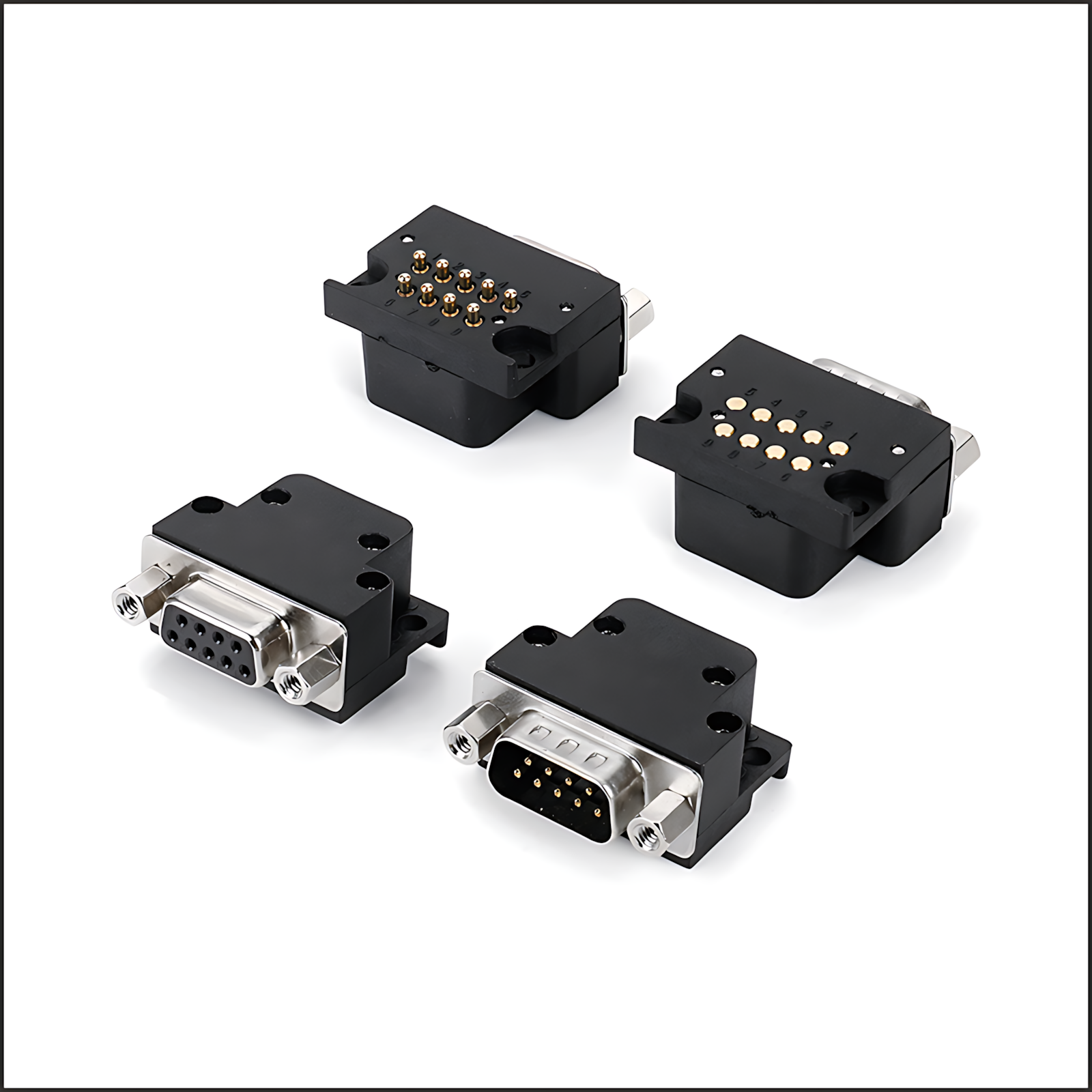 Servo series connectors: D-SUB 9P POGO PIN male connector