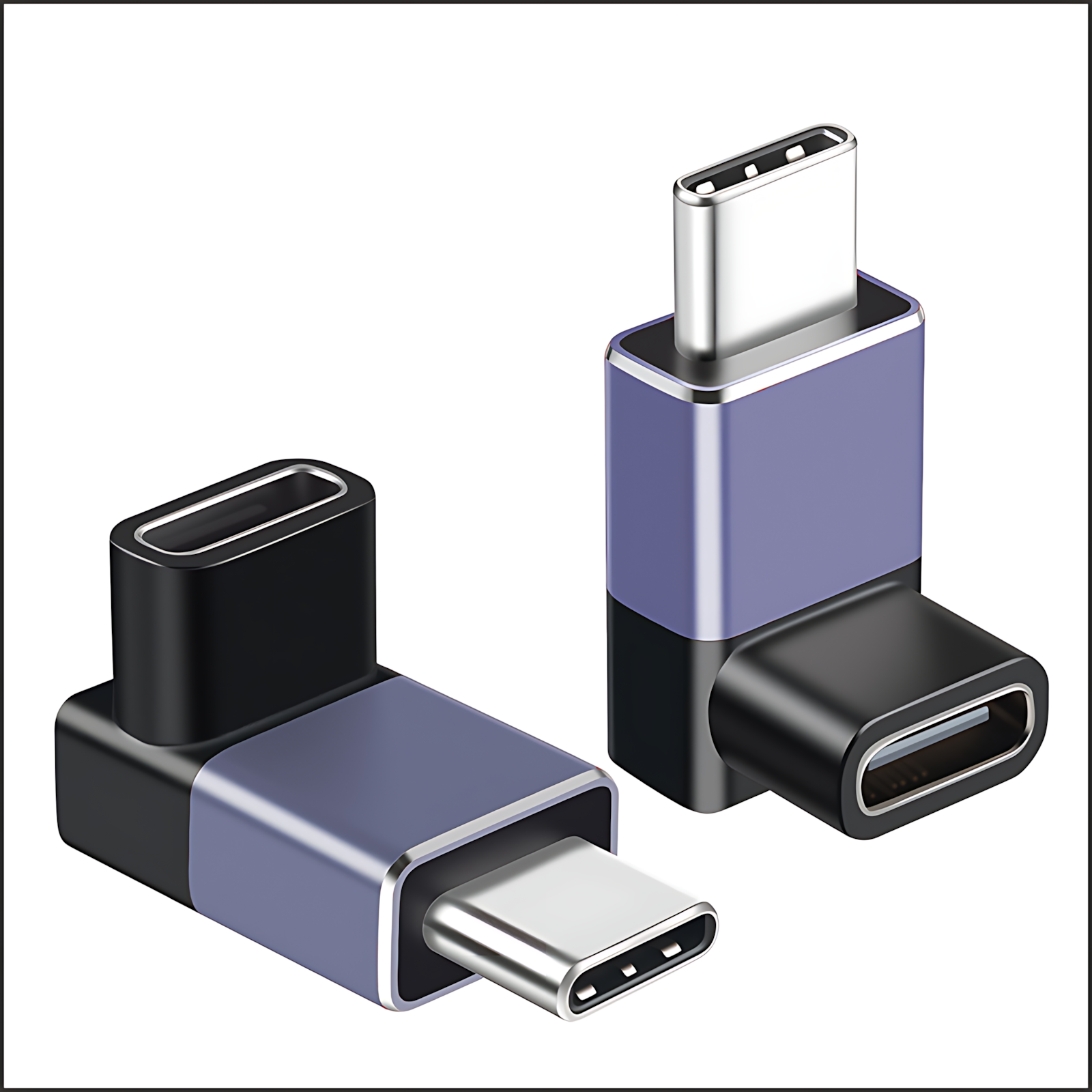Type-c male to C female adapter elbow connector USB-C elbow adapter converter 40G converter extension cable 8K transmission