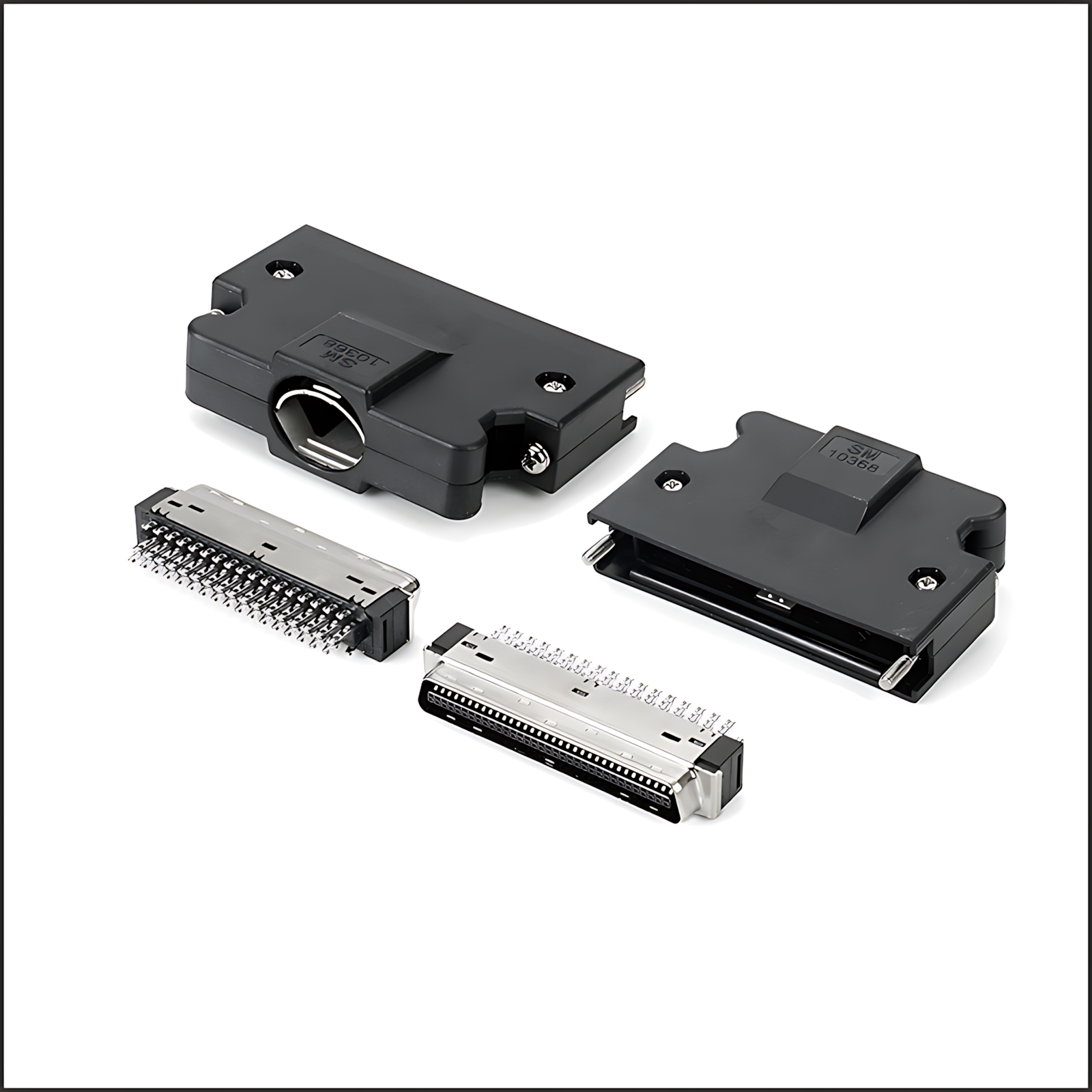 Servo Series Connectors: SCSI 68P Male Connector with Wire Welding for Servo Applications