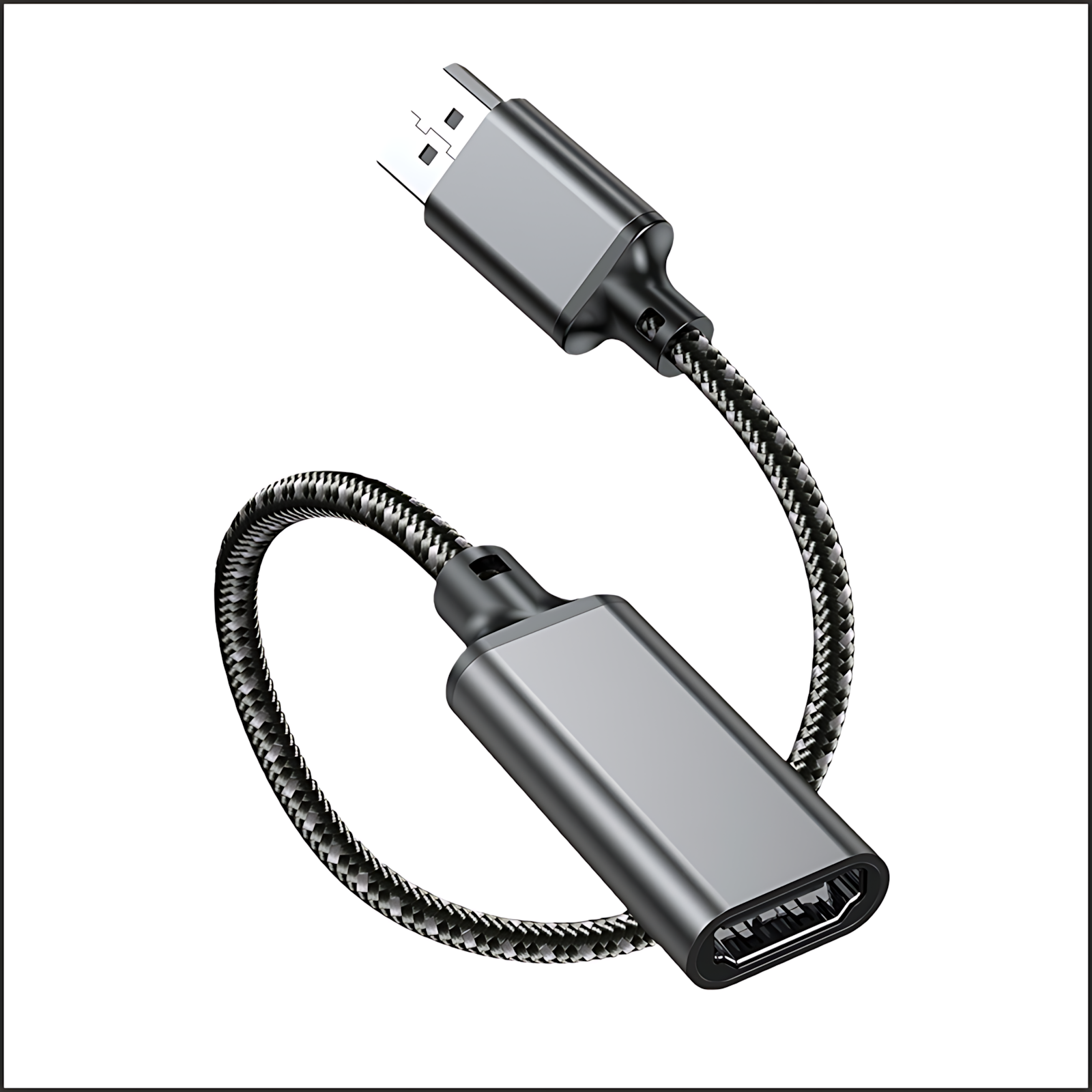 DP to HDMI adapter for 4K high-definition connection, suitable for connecting laptop graphics card to monitor or projector for desktop computers.