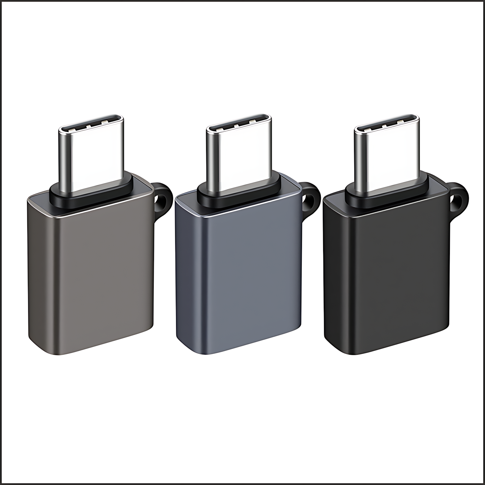 OTG adapter, Type-C to USB converter, for connecting to tablet phones, USB flash drives, hard drives, headphones, keyboards and mice, USB 3.2 version.