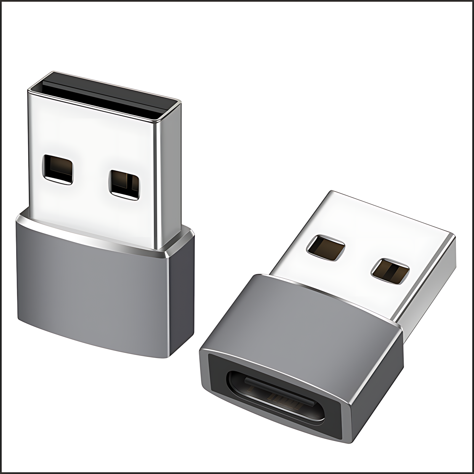 The Type-C adapter USB 2.0 male to C female converter is suitable for charging adapter for Apple iPhone 15.