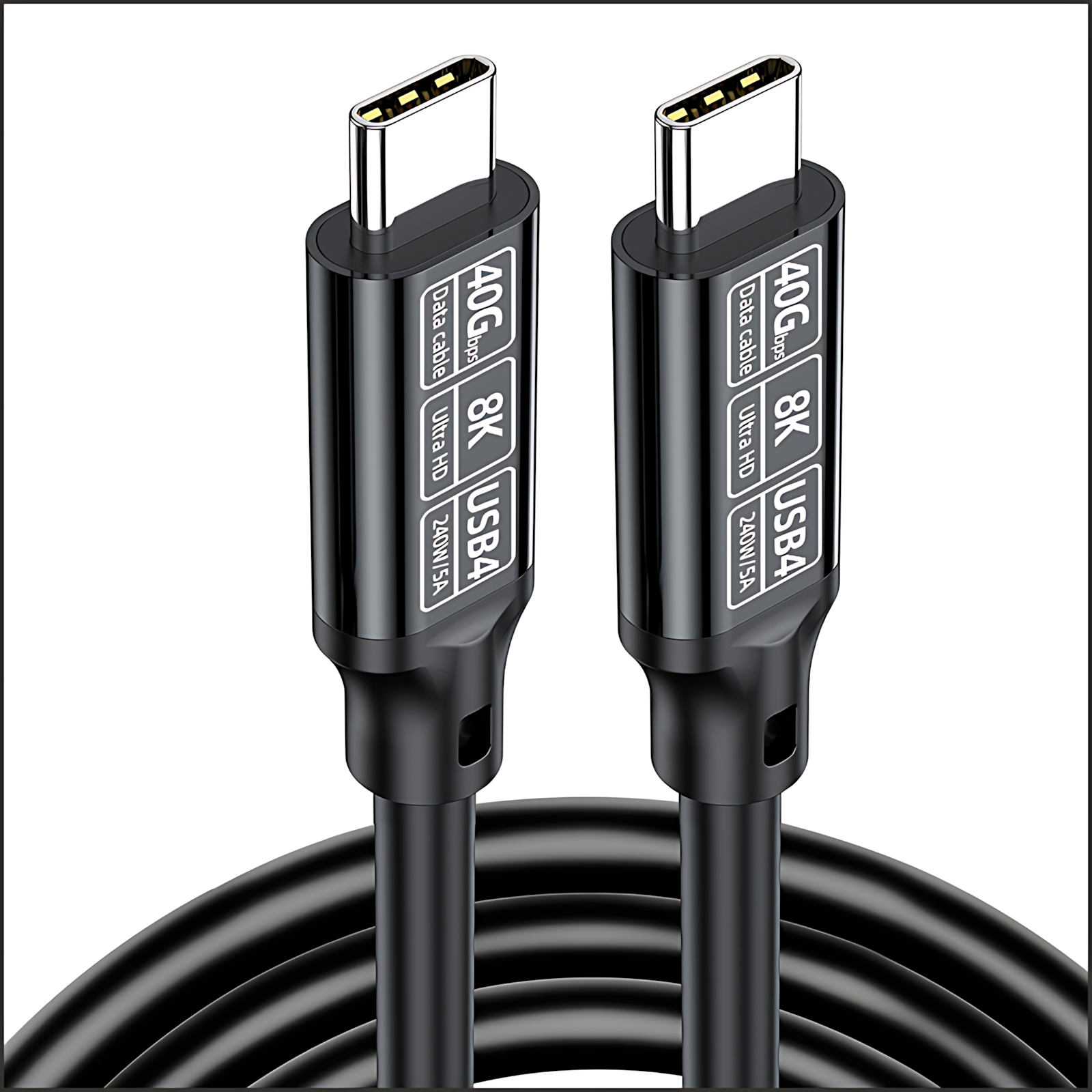 USB4 data cable - type-ctoc fully compatible with Thunderbolt 4, 10Gbps high-speed line, 8k video line, 240W fast charging line