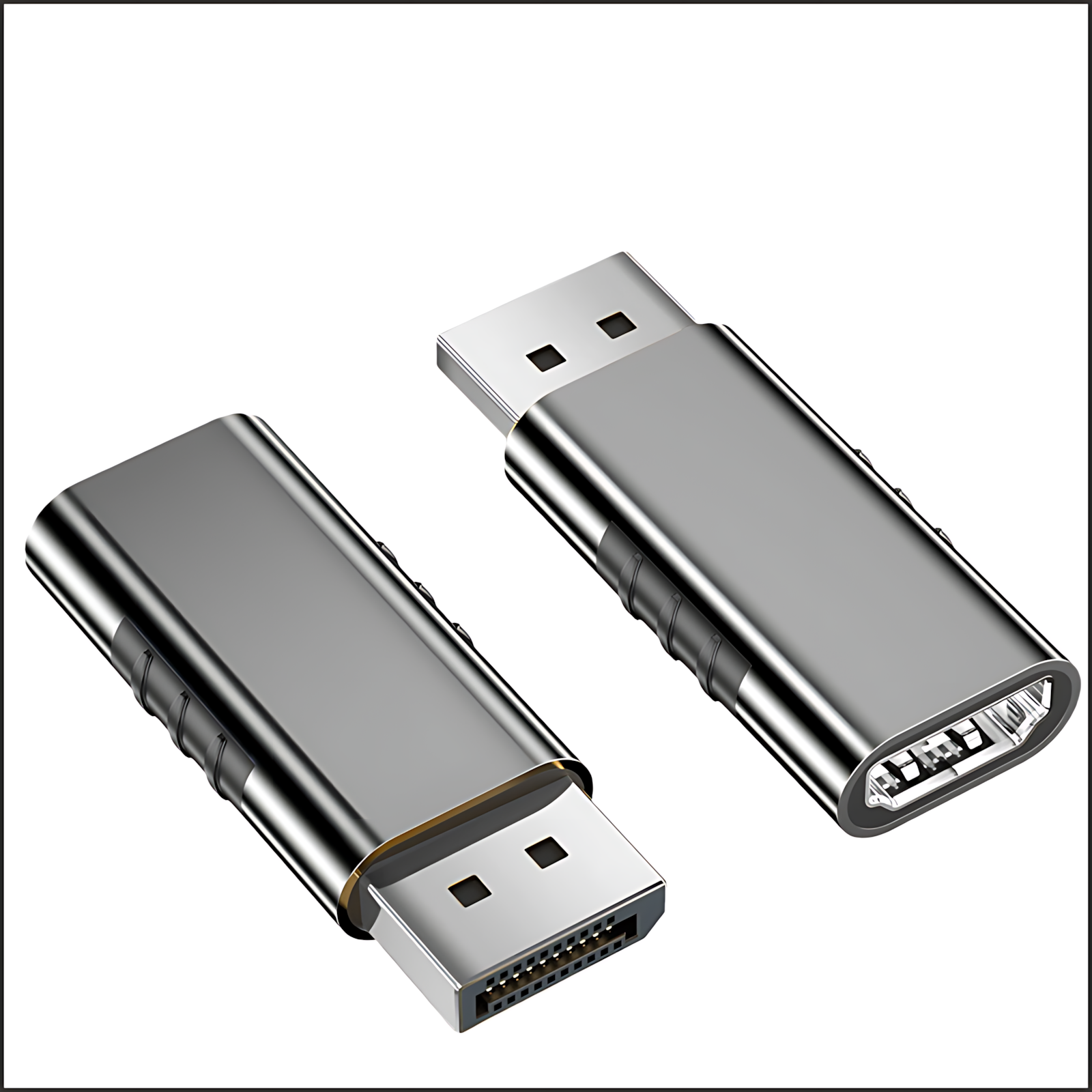 DP to HDMI adapter for 4K ultra-high-definition connection between computer and TV, projector or monitor.