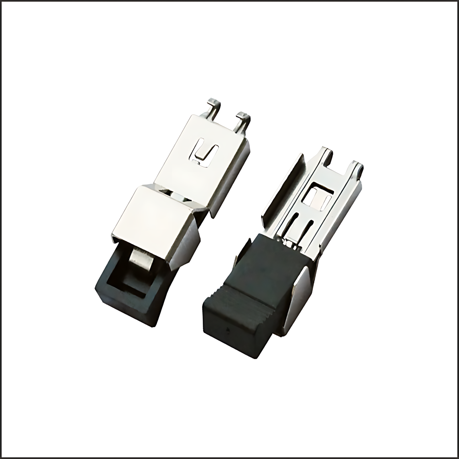 SCSI connector/MCR ribbon: SCSI shaped spring clip