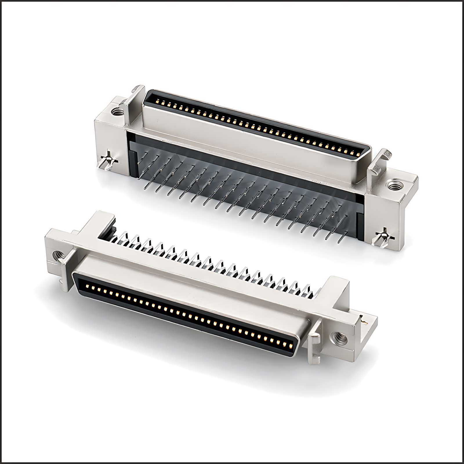 SCSI Motherboard/MCR Slot Type: SCSI 68P Motherboard with 90-degree bent connector