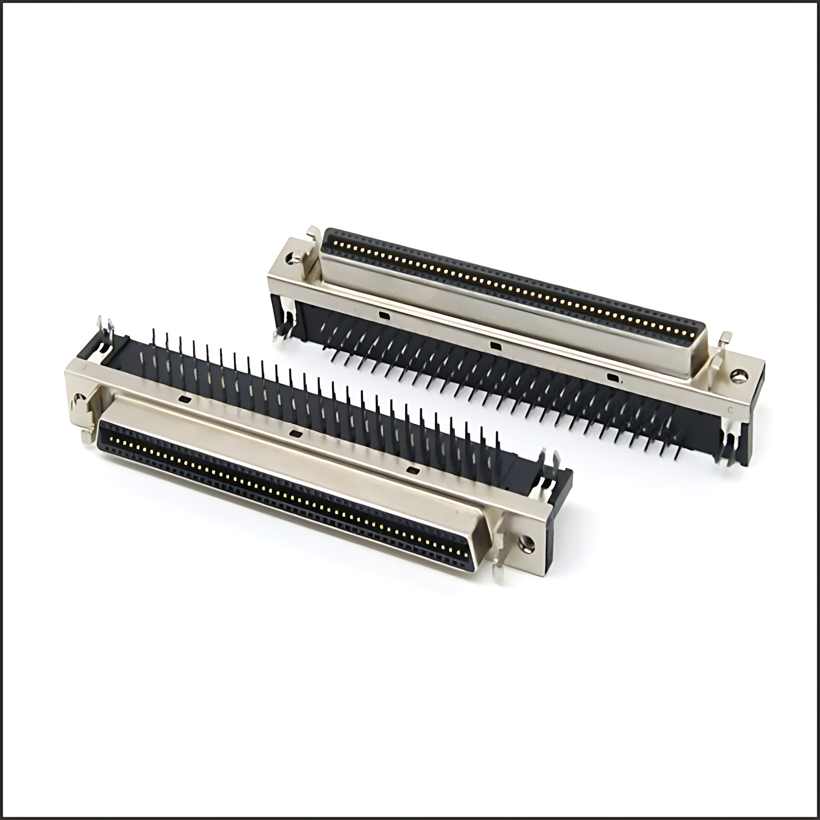 SCSI Motherboard/MCR Slot Type: SCSI 100P Motherboard with 90-degree bent plug (metal casing)