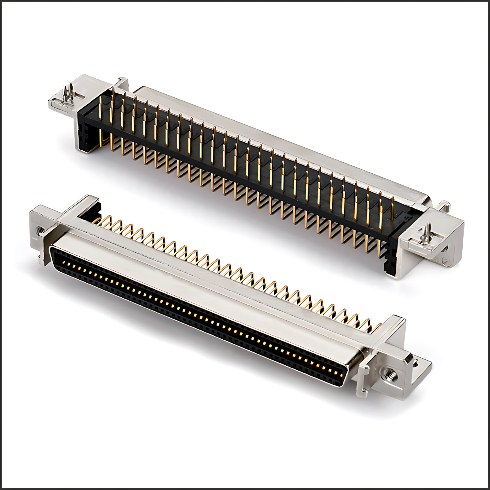 SCSI Motherboard/MCR Slot Type: SCSI 100P Motherboard with 90-degree bent connector