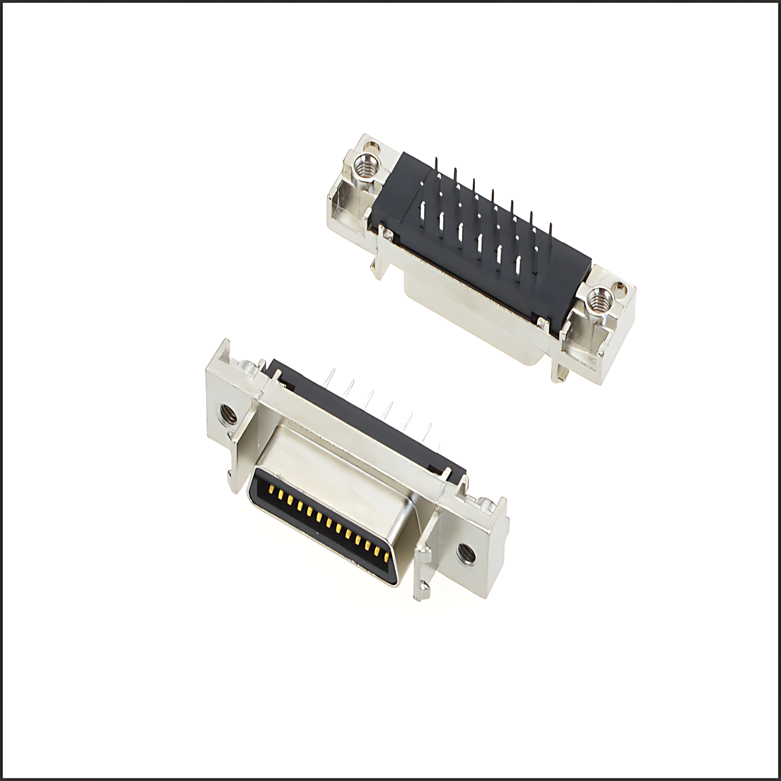 SCSI Motherboard/MCR Slot Type: SCSI Motherboard with 180-degree straight insertion, 14, 20, 26, 36, 50, 68, 100P