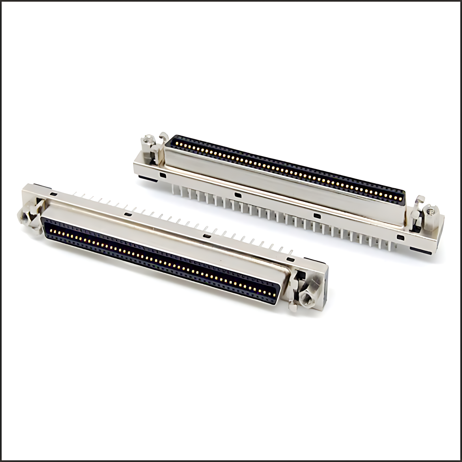 SCSI Motherboard / MCR Slot Type: SCSI 100P Motherboard, 180-degree straight insertion (metal casing)