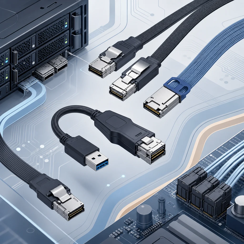 Multi-field applications of USB to SAS cable