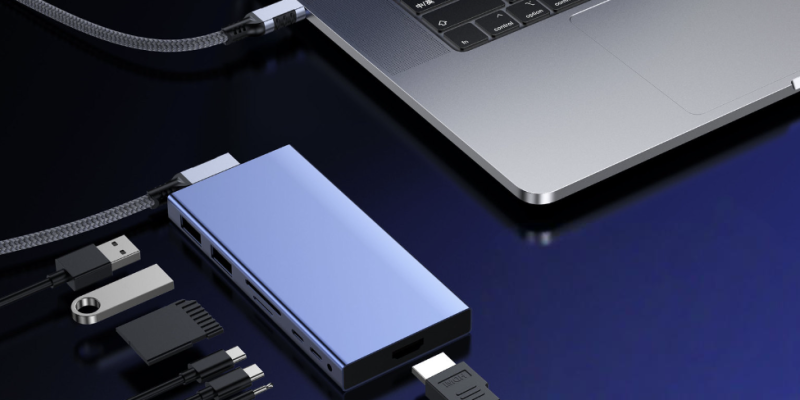 USB 4 Right Angle Type C Cable for Connection extension dock
