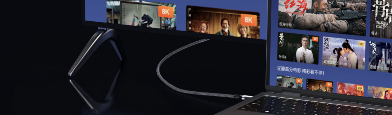 USB 4 Right Angle Type C Cable for image transfer