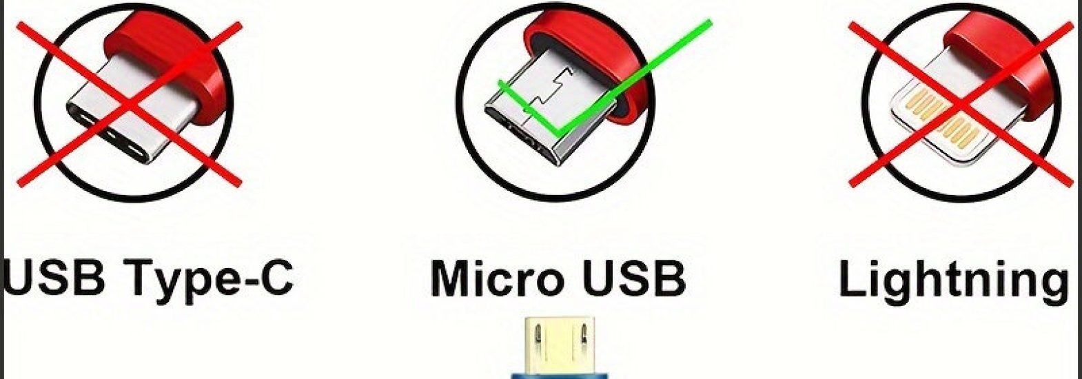 USB 2.0 A Male to Micro